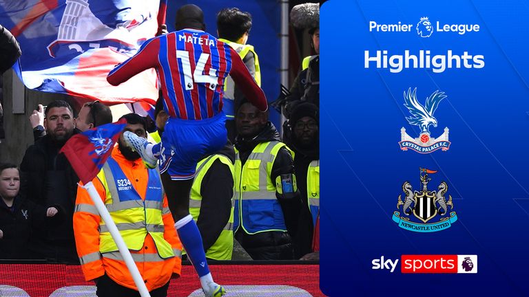 FREE TO WATCH: Highlights from Crystal Palace’s match against Newcastle in the Premier League.