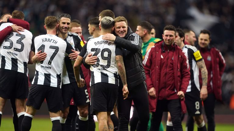 Paul Merson says Newcastle's looming Carabao Cup final is a big problem for Eddie Howe