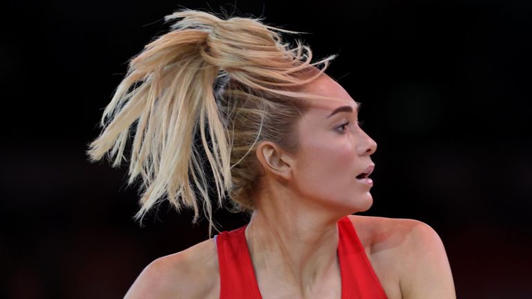 Helen Housby came on for the Vitality Roses to try and turn the game