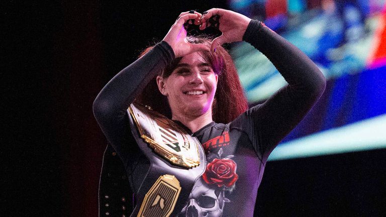 Helena Crevar takes the win grappling Women's Featherweight Championship at the Kalahari Convention Center
