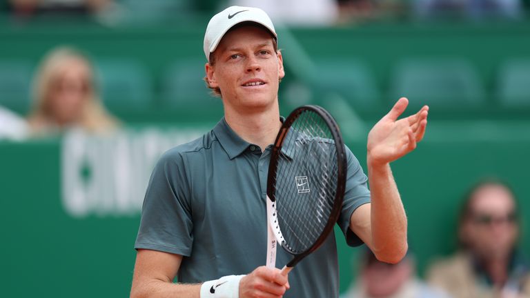 Jannik Sinner reached the last eight in Monte-Carlo