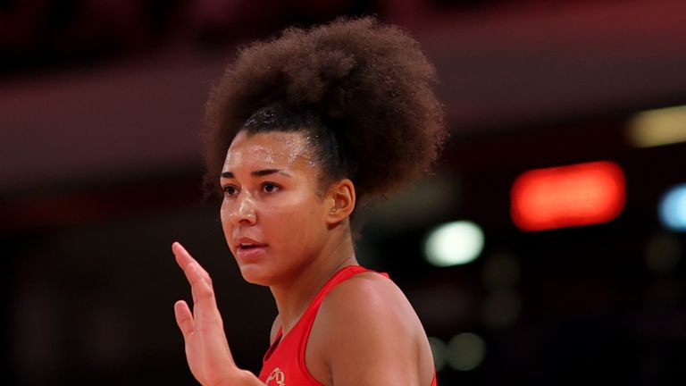 Jaz Brown made her England debut in November in the three Test series against New Zealand