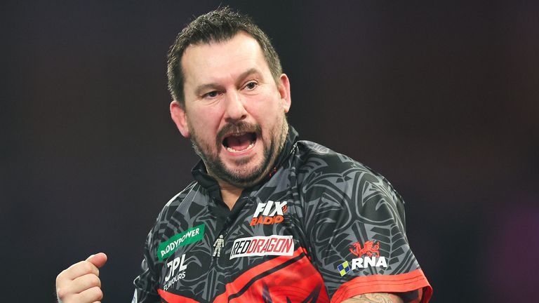 Jonny Clayton Photos taken during the 2026 Paddy Power World Darts Championship at Alexandra Palace, London.