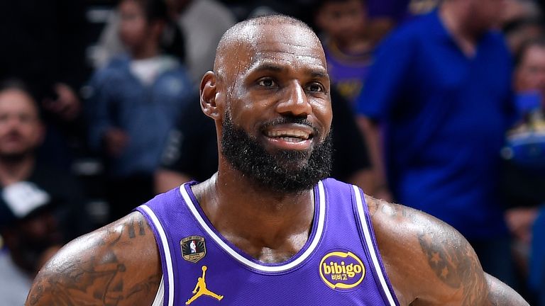 LeBron James played a record 1,612th regular-season game in the NBA against the Orlando Magic on Saturday
