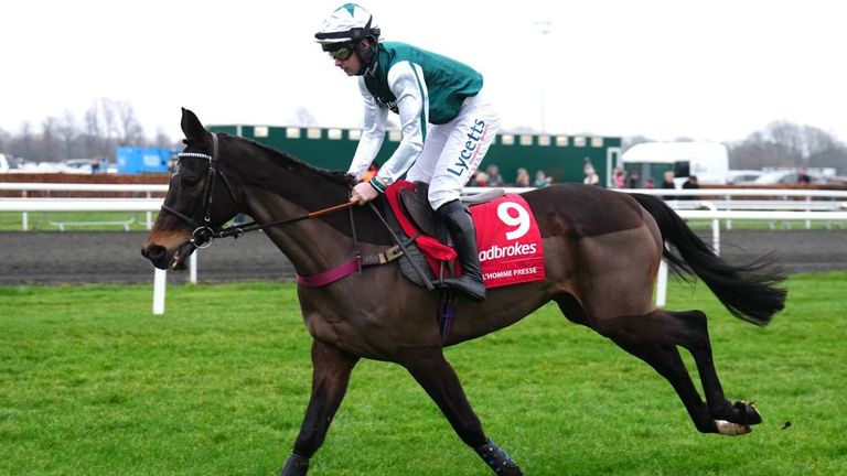 L'Homme Presse will miss the Grand National for the second year in a row