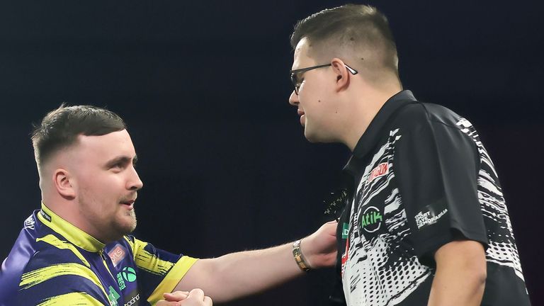 Luke Littler and Gian van Veen (Credit: PDC)