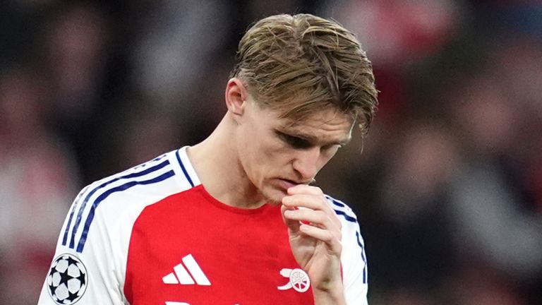 Martin Odegaard failed to have a major impact in the first leg
