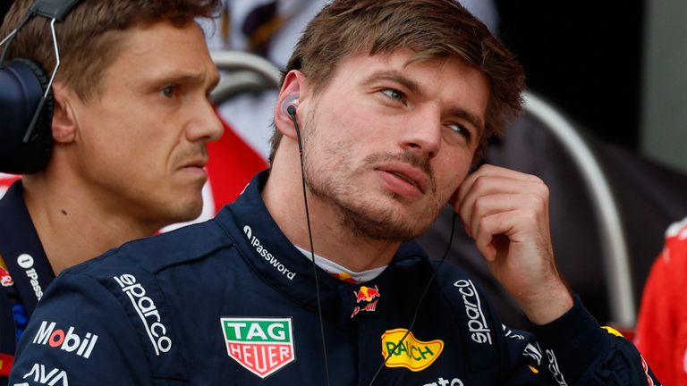 Max Verstappen during qualifying at the Japanese GP (Franck Robichon/Pool Photo via AP)