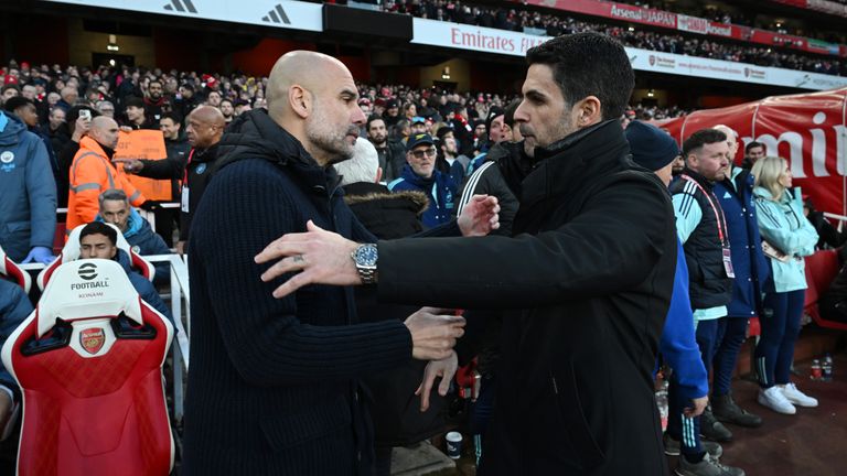 Paul Merson says the Premier League has taken its toll on Pep Guardiola and an Arsenal title win could bring his reign to an end