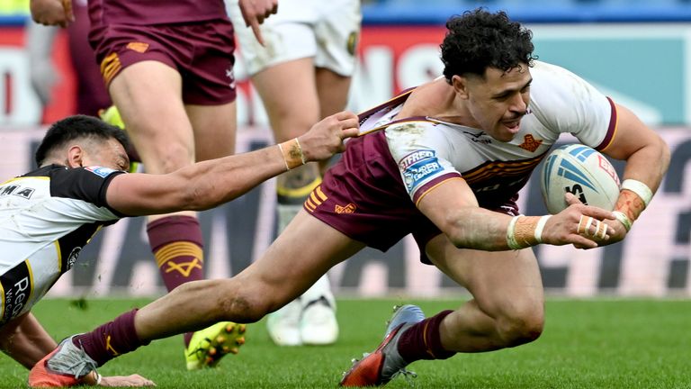 Jacob Gagai scored two second-half tries for Huddersfield