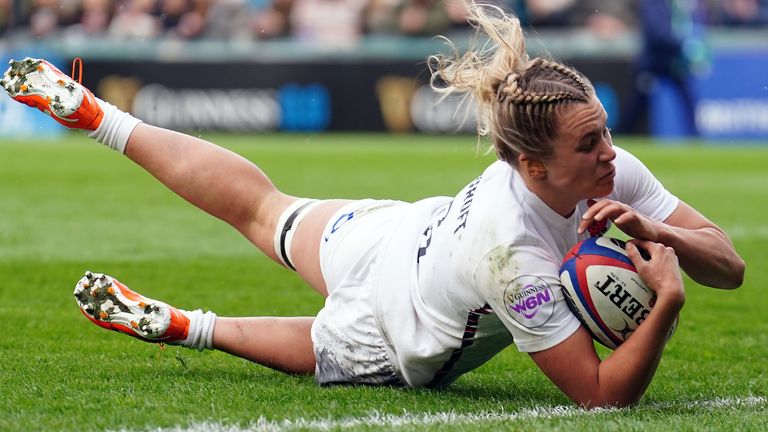 Captain Zoe Aldcroft is one of three pregnant England players who have been taking part on non-contact training